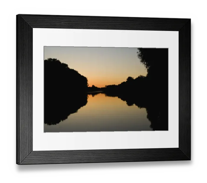 Framed Print : Tisza River at dusk, Hungary, June 2009 Framed Print : Tisza River at dusk, Hungary, June 2009