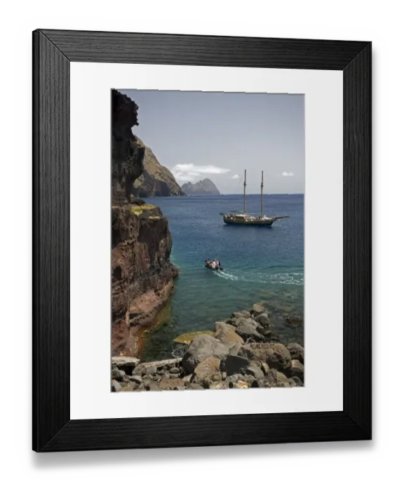Framed Print : Deserta Grande coast, Desertas Islands, Madeira, Portugal, August 2009 Framed Print : Deserta Grande coast, Desertas Islands, Madeira, Portugal, August 2009