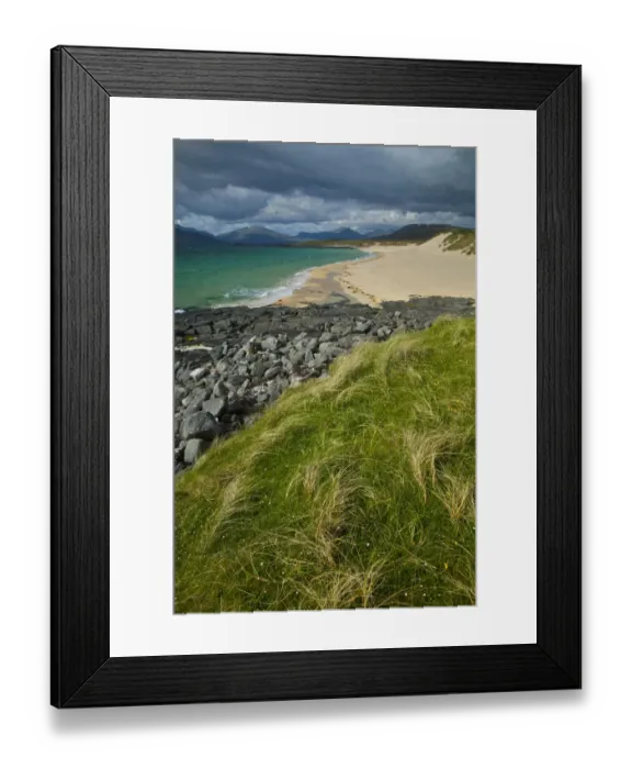 Framed Print : Scarista Beach, Sound of Taransay, South Harris, Outer Hebrides, Scotland, UK, June 2009 Framed Print : Scarista Beach, Sound of Taransay, South Harris, Outer Hebrides, Scotland, UK, June 2009