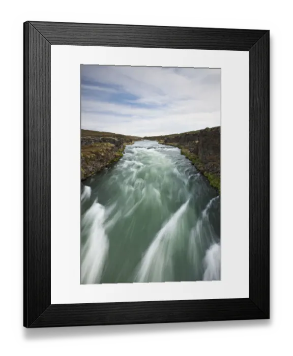Framed Print : River Laxa, Myvatn, Thingeyjarsyslur, Iceland, June 2009