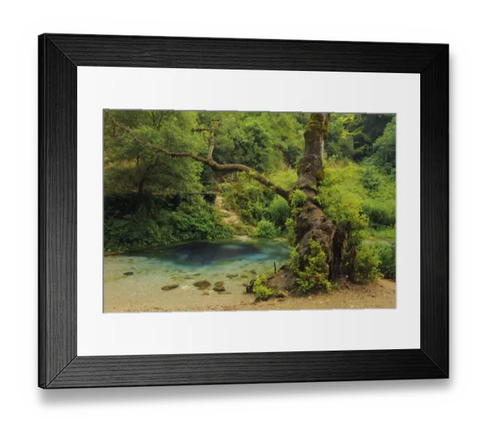 Framed Print : Syri i Kalter (The Blue Eye) spring, Albania, June 2009 Framed Print : Syri i Kalter (The Blue Eye) spring, Albania, June 2009