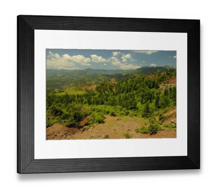 Framed Print : Typical landscape in Shebeniku-Jabllanica National Park, Albania, June 2009 Framed Print : Typical landscape in Shebeniku-Jabllanica National Park, Albania, June 2009