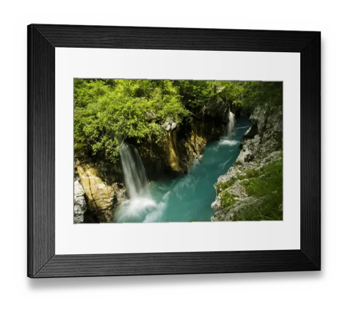 Framed Print : River Soca flowing through Velika korita, Triglav National Park, Slovenia, June 2009 Framed Print : River Soca flowing through Velika korita, Triglav National Park, Slovenia, June 2009