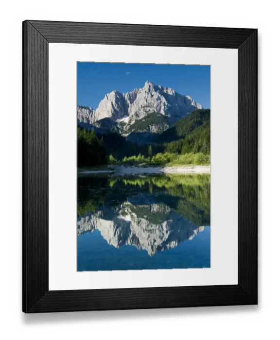 Framed Print : Mount Prisojnik (2, 547m) with reflection in a small pond beside the river Pisnica Framed Print : Mount Prisojnik (2, 547m) with reflection in a small pond beside the river Pisnica