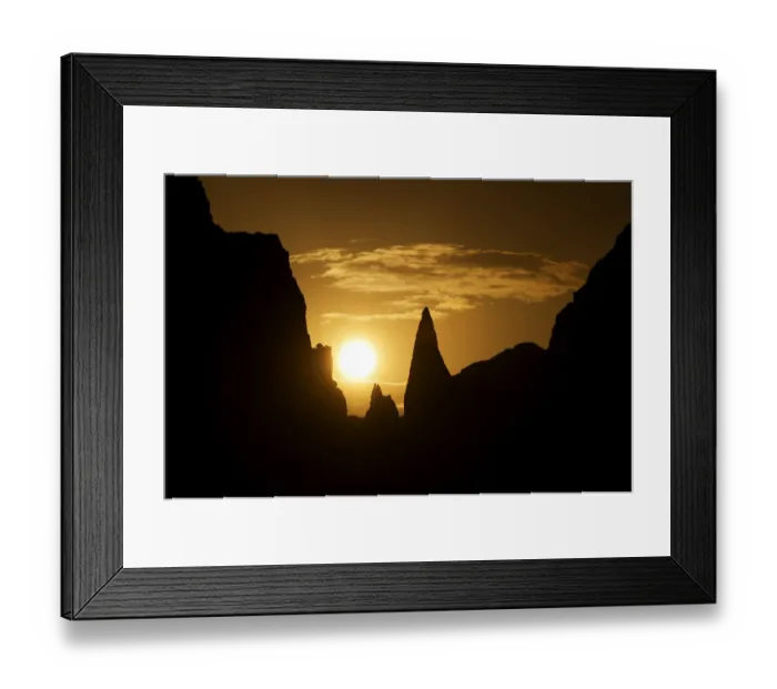 Framed Print : Julian Alps at sunset, Triglav National Park, Slovenia, July 2009