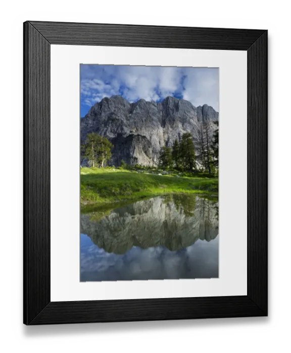 Framed Print : Mount Velika Mojstrovka (2, 056m) reflected in a pool, viewed from Sleme, Triglav National Park Framed Print : Mount Velika Mojstrovka (2, 056m) reflected in a pool, viewed from Sleme, Triglav National Park