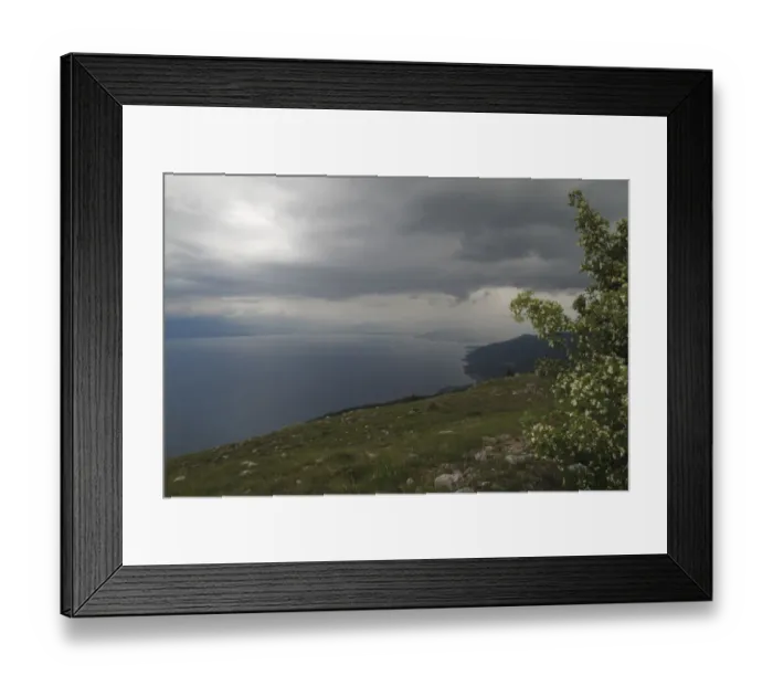 Framed Print : View of Lake Ohrid from Mount Baba, Galicica National Park, Macedonia, June 2009 Framed Print : View of Lake Ohrid from Mount Baba, Galicica National Park, Macedonia, June 2009