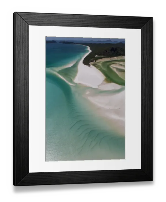 Framed Print : Aerial view of Whitehaven beach, Whitsunday Island, Queensland, Australia. November 2012 Framed Print : Aerial view of Whitehaven beach, Whitsunday Island, Queensland, Australia. November 2012