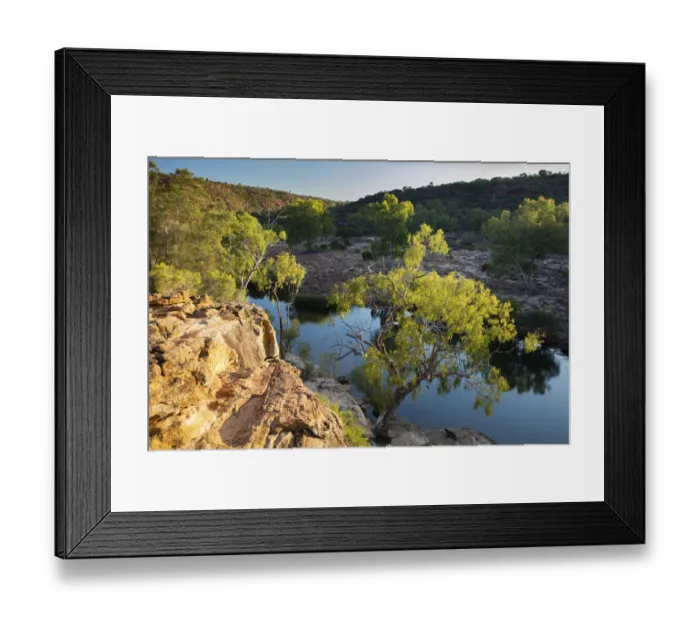 Framed Print : First light on the bush at Ross Graham Lookout, Murchison River Gorge, Kalbarri National Park Framed Print : First light on the bush at Ross Graham Lookout, Murchison River Gorge, Kalbarri National Park