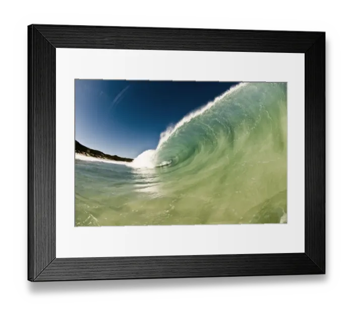 Framed Print : View of wave from the water, Margeret River, Western Australia, April 2009 Framed Print : View of wave from the water, Margeret River, Western Australia, April 2009