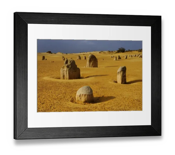 Framed Print : Limestone formations in the Pinnacles desert, Nambung National park, Western Australia Framed Print : Limestone formations in the Pinnacles desert, Nambung National park, Western Australia