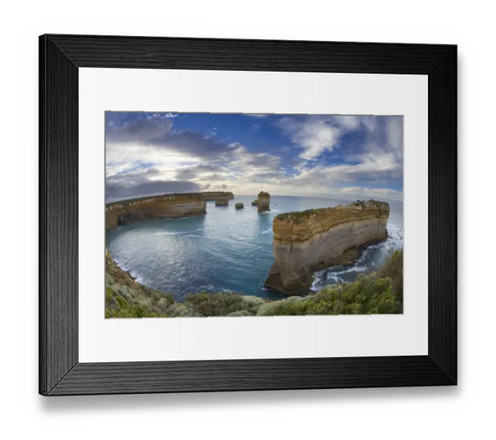 Framed Print : Eroded coastline near Loch Ard Gorge, Port Campbell National Park, Great Ocean Road Framed Print : Eroded coastline near Loch Ard Gorge, Port Campbell National Park, Great Ocean Road