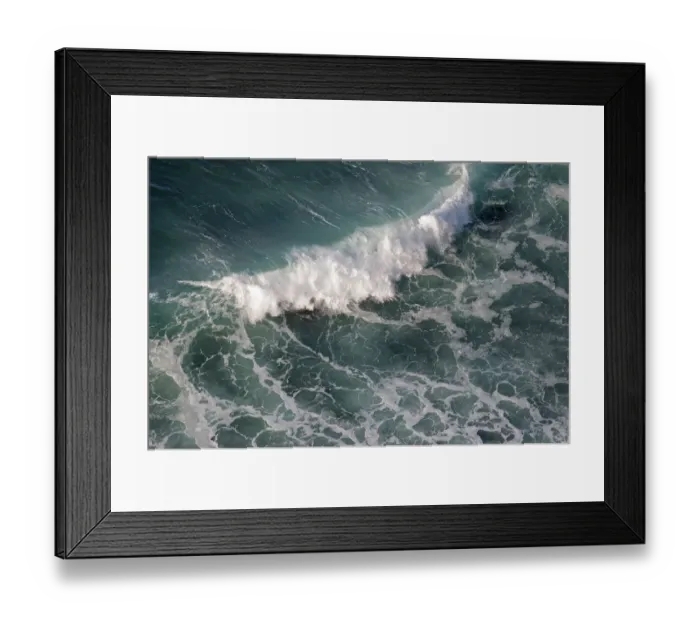 Framed Print : Looking down on breaking wave off the Causeway coast, Antrim county, Northern Ireland Framed Print : Looking down on breaking wave off the Causeway coast, Antrim county, Northern Ireland