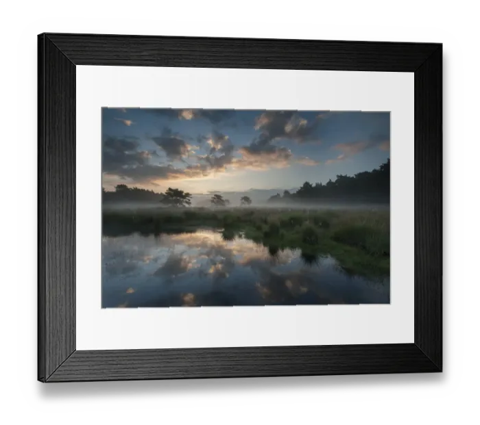 Framed Print : Sunrise at Klein Schietveld, Brasschaat, Belgium Framed Print : Sunrise at Klein Schietveld, Brasschaat, Belgium