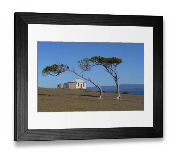 Framed Print : Commandants residence from 1825, Maria Island National Park east coast of Tasmania, Australia Framed Print : Commandants residence from 1825, Maria Island National Park east coast of Tasmania, Australia