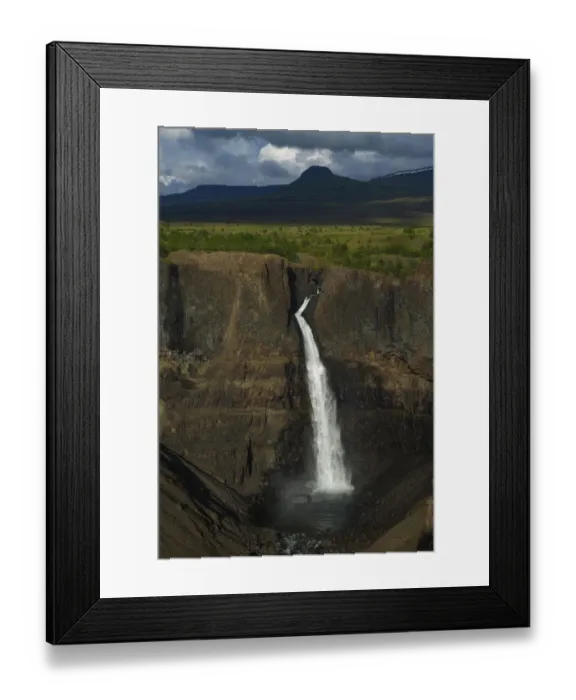 Framed Print : Waterfall in Putoransky State Nature Reserve, Putorana Plateau, Siberia, Russia Framed Print : Waterfall in Putoransky State Nature Reserve, Putorana Plateau, Siberia, Russia