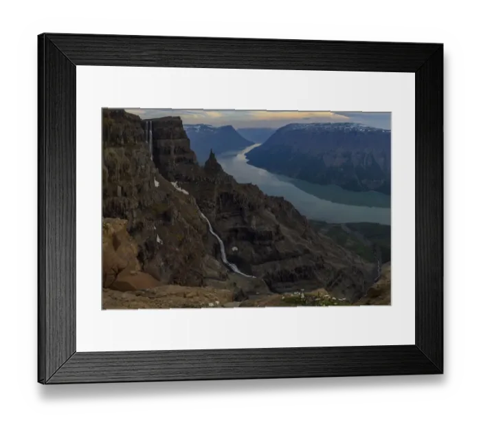 Framed Print : Waterfall and river, Putoransky State Nature Reserve, Putorana Plateau, Siberia, Russia Framed Print : Waterfall and river, Putoransky State Nature Reserve, Putorana Plateau, Siberia, Russia