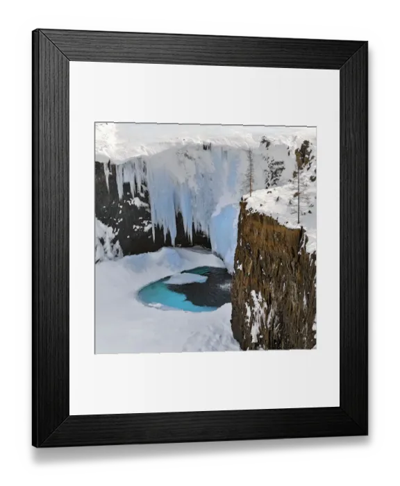 Framed Print : Frozen waterfall in Putoransky State Nature Reserve, Putorana Plateau, Siberia, Russia Framed Print : Frozen waterfall in Putoransky State Nature Reserve, Putorana Plateau, Siberia, Russia