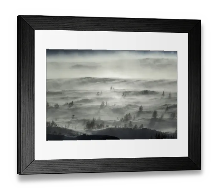 Framed Print : Misty landscape in Putoransky State Nature Reserve, Putorana Plateau, Siberia, Russia Framed Print : Misty landscape in Putoransky State Nature Reserve, Putorana Plateau, Siberia, Russia