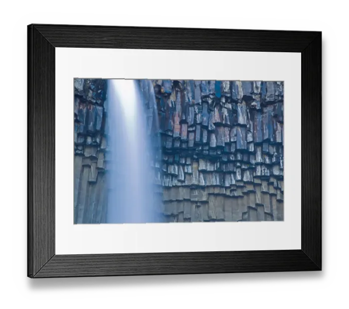Framed Print : Svartifoss waterfall, Skaftafell National Park, Iceland, February Framed Print : Svartifoss waterfall, Skaftafell National Park, Iceland, February