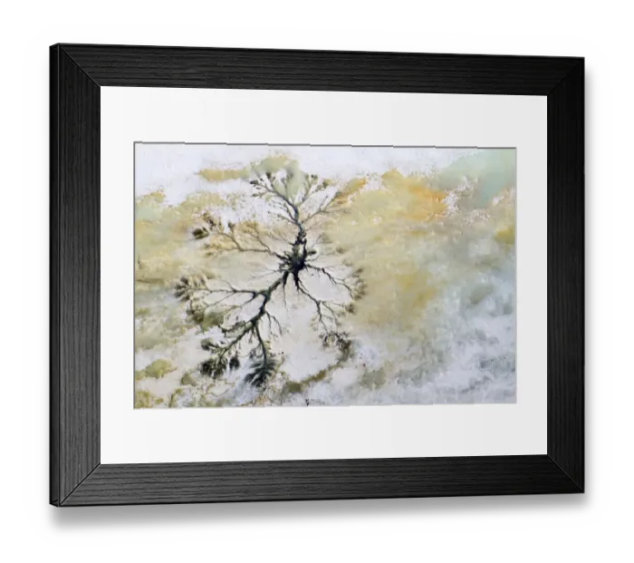 Framed Print : Aerial view of melted ice around geothermal spring, Putoransky State Nature Reserve Framed Print : Aerial view of melted ice around geothermal spring, Putoransky State Nature Reserve