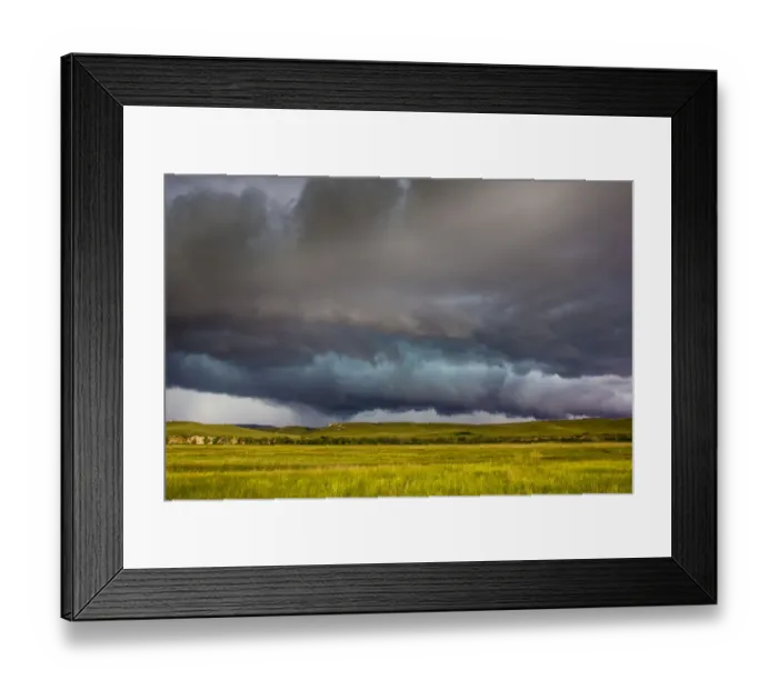 Framed Print : Stormy sky above the prairie grassland, Montana, USA. June 2011 Framed Print : Stormy sky above the prairie grassland, Montana, USA. June 2011