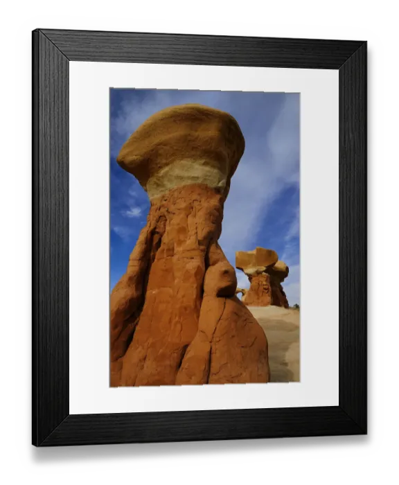 Framed Print : Formation caused by erosion in sandstone, Devils Garden, Grand Staircase-Escalante Framed Print : Formation caused by erosion in sandstone, Devils Garden, Grand Staircase-Escalante