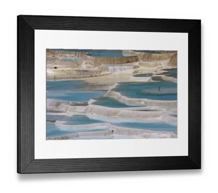 Framed Print : Travertine terraces, landscape in Huanglong Scenic and Historic Interest Area UNESCO Framed Print : Travertine terraces, landscape in Huanglong Scenic and Historic Interest Area UNESCO