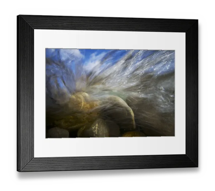 Framed Print : Underwater view of the Sense river, Cantons of Fribourg and Bern, Switzerland. October 2011 Framed Print : Underwater view of the Sense river, Cantons of Fribourg and Bern, Switzerland. October 2011