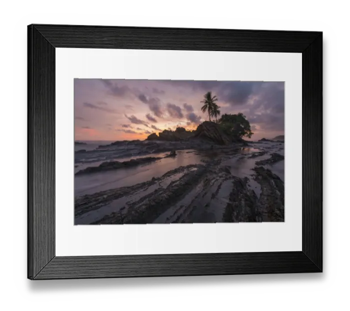 Framed Print : Dominicalito beach at sunset, Pacific coast of Costa Rica, April 2015 Framed Print : Dominicalito beach at sunset, Pacific coast of Costa Rica, April 2015