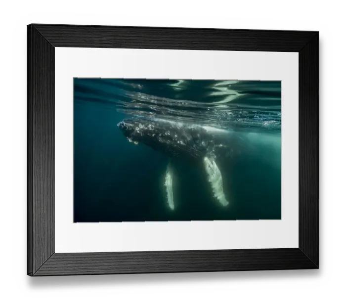 Framed Print : Humpback whale (Megaptera novaeangliae), Bay of Fundy, Canada. November Framed Print : Humpback whale (Megaptera novaeangliae), Bay of Fundy, Canada. November