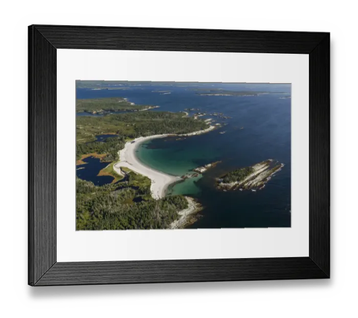 Framed Print : Aerial view of the Eastern shore of Nova Scotia, Canada, September Framed Print : Aerial view of the Eastern shore of Nova Scotia, Canada, September