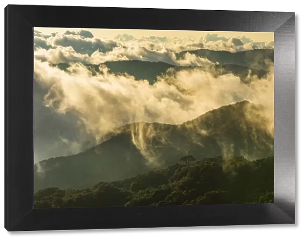 Clouds over mountains of Talamanca Range, Talamanca Range-La Amistad Reserves  / 