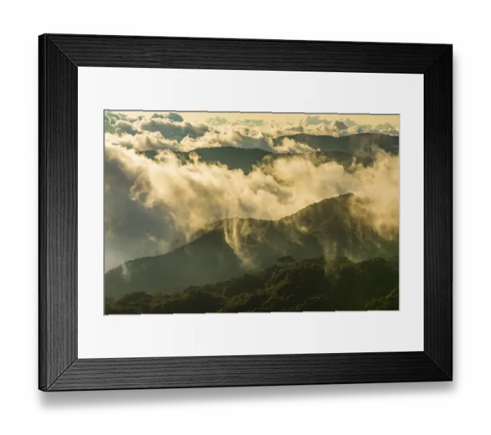 Framed Print : Clouds over mountains of Talamanca Range, Talamanca Range-La Amistad Reserves / Framed Print : Clouds over mountains of Talamanca Range, Talamanca Range-La Amistad Reserves /