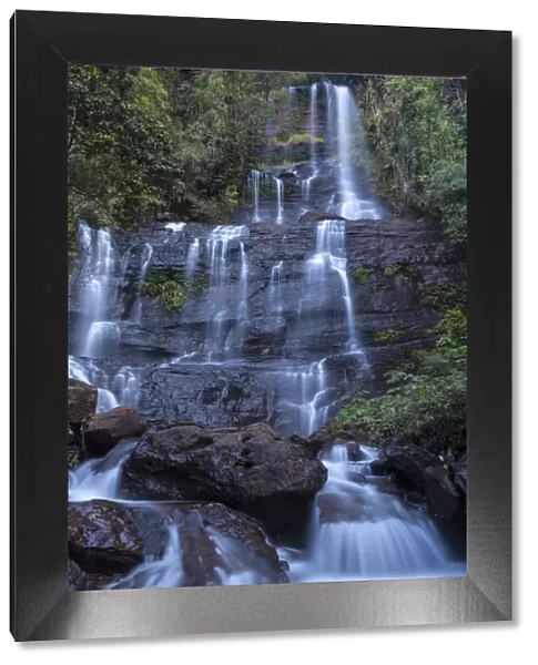 Waterfall during monsoon, Kudremukh National Park, Western Ghats UNESCO Natural