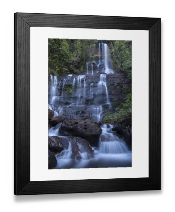 Framed Print : Waterfall during monsoon, Kudremukh National Park, Western Ghats UNESCO Natural Framed Print : Waterfall during monsoon, Kudremukh National Park, Western Ghats UNESCO Natural