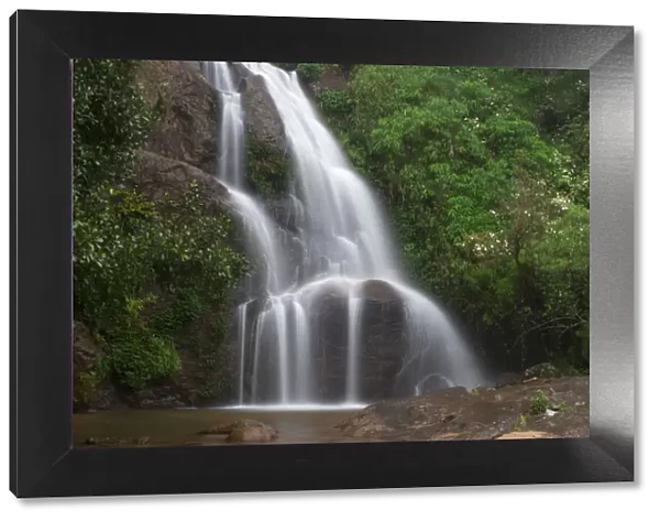 Waterfall during monsoon, Eravikulam National Park, Western Ghats UNESCO World Heritage Site