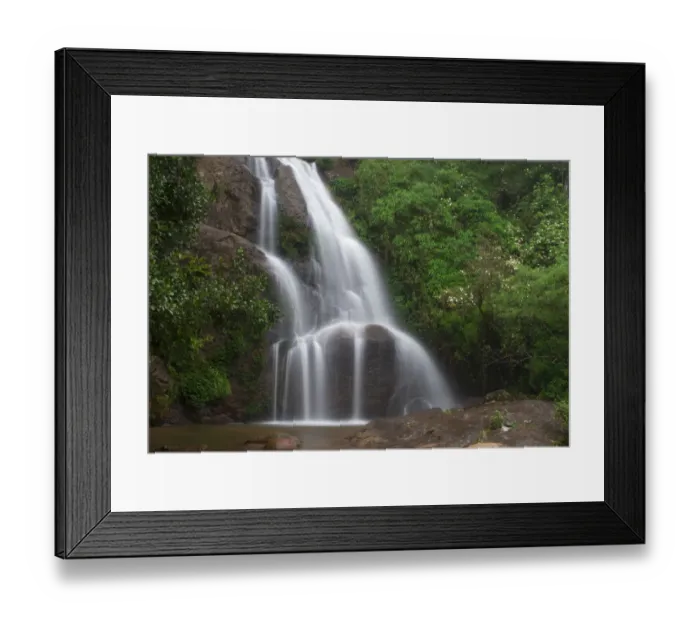 Framed Print : Waterfall during monsoon, Eravikulam National Park, Western Ghats UNESCO World Heritage Site Framed Print : Waterfall during monsoon, Eravikulam National Park, Western Ghats UNESCO World Heritage Site