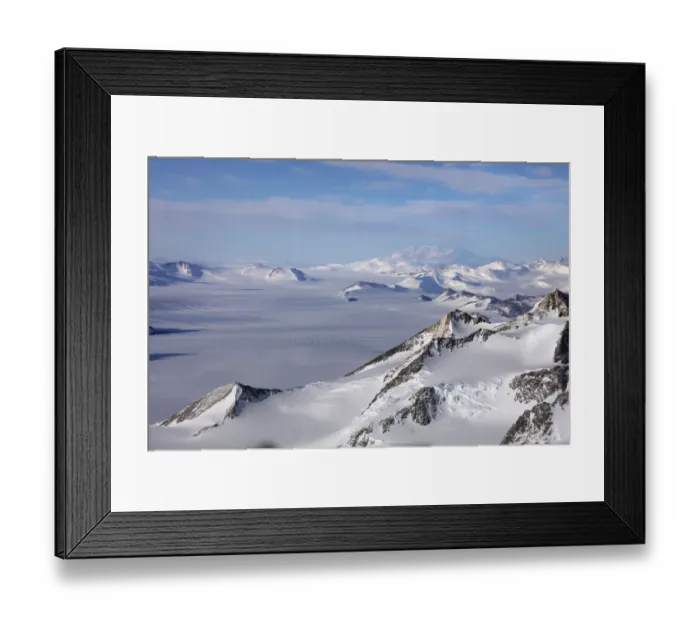 Framed Print : Aerial view of Transantarctic mountains, taken en route from the South Pole to Union Glacier