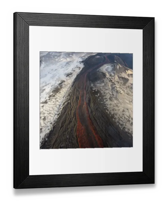 Framed Print : Aerial view of lava flow from Plosky Tolbachik Volcano eruption, Kamchatka Peninsula Framed Print : Aerial view of lava flow from Plosky Tolbachik Volcano eruption, Kamchatka Peninsula