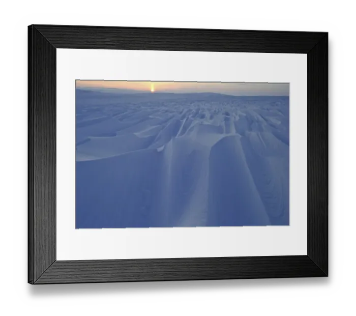 Framed Print : Wind sculpted snow drifts, Wrangel Island, Far Eastern Russia, March 2011 Framed Print : Wind sculpted snow drifts, Wrangel Island, Far Eastern Russia, March 2011