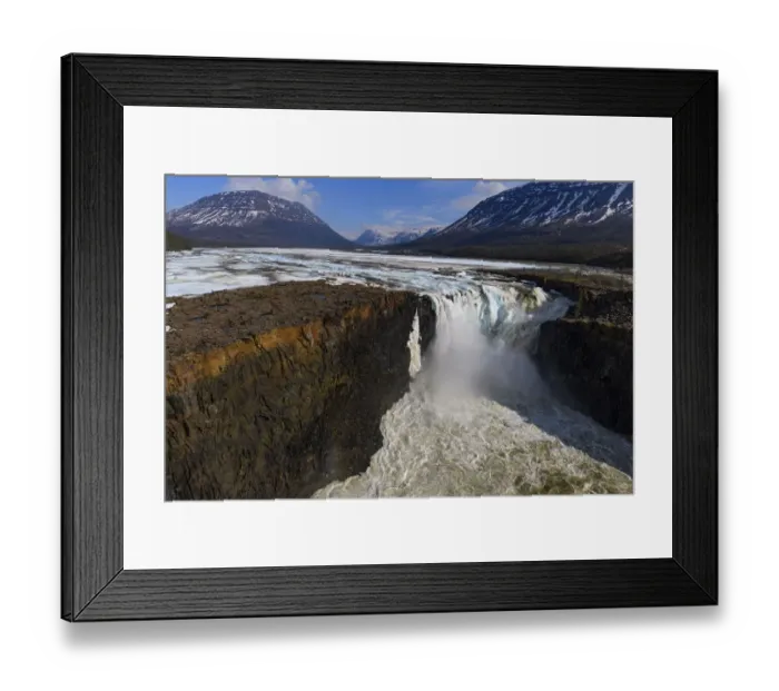Framed Print : Waterfall in Putoransky State Nature Reserve, Putorana Plateau, Siberia, Russia Framed Print : Waterfall in Putoransky State Nature Reserve, Putorana Plateau, Siberia, Russia