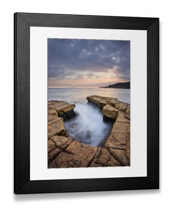 Framed Print : Broad Bench at sunset, rocks exposed at low tide, Kimmeridge Bay, Jurassic Coast Framed Print : Broad Bench at sunset, rocks exposed at low tide, Kimmeridge Bay, Jurassic Coast