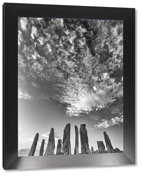 Callanish Standing Stones, Isle of Lewis, Outer Hebrides, Scotland, UK. March 2014