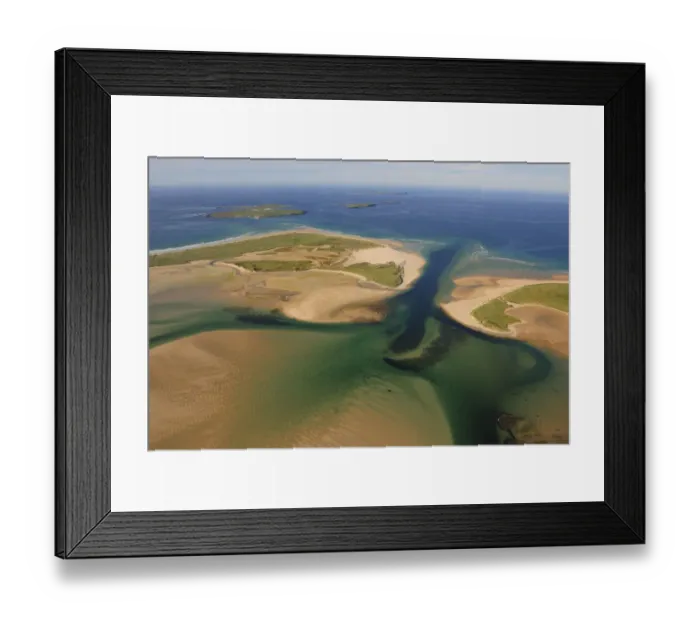 Framed Print : Aerial view of the Dooey Peninsula and Ballyness Bay north of Gortahork, County Donegal Framed Print : Aerial view of the Dooey Peninsula and Ballyness Bay north of Gortahork, County Donegal