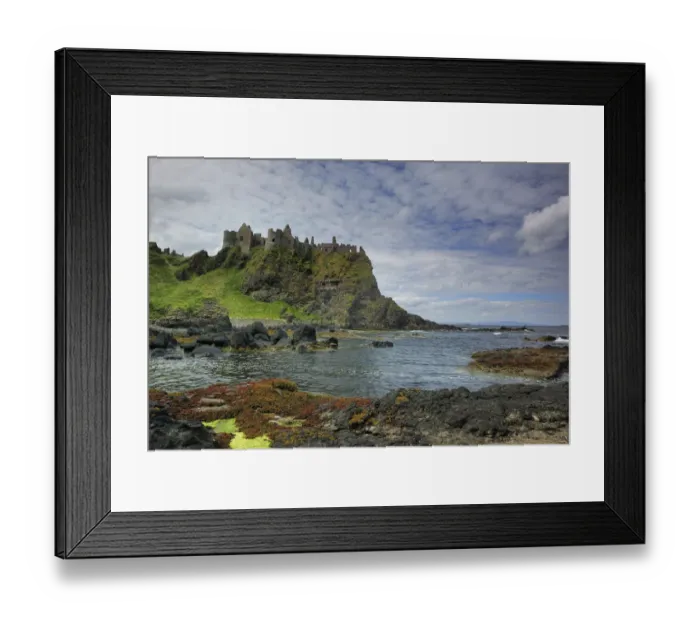 Framed Print : Dunluce Castle, North Antrim coast, County Antrim, Northern Ireland, UK, August 2011