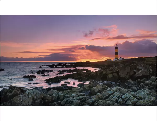 Sunset at St Johns Point, south of Killough, County Down, Northern Ireland, UK