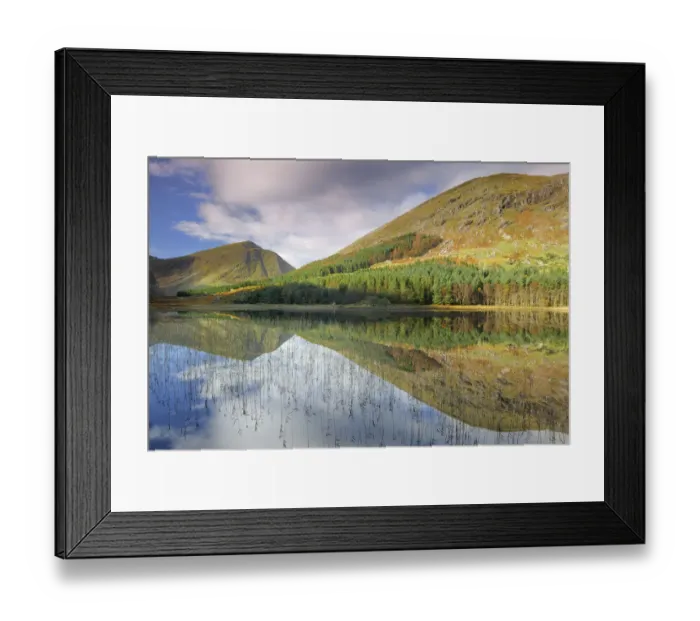 Framed Print : Cummeenduff Lake and Broaghnabinnia mountain, Black Valley, Killarney, County Kerry Framed Print : Cummeenduff Lake and Broaghnabinnia mountain, Black Valley, Killarney, County Kerry