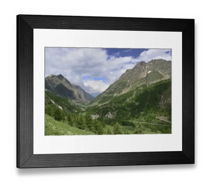 Framed Print : Landscape of Vallee de Sant Anna, Maritime Alps, Italy, July 2014 Framed Print : Landscape of Vallee de Sant Anna, Maritime Alps, Italy, July 2014