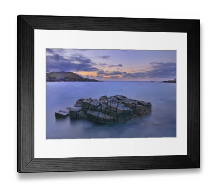 Framed Print : View from Altweary Bay to Melmore Head, Rosguill Peninsula at dusk, County Donegal Framed Print : View from Altweary Bay to Melmore Head, Rosguill Peninsula at dusk, County Donegal